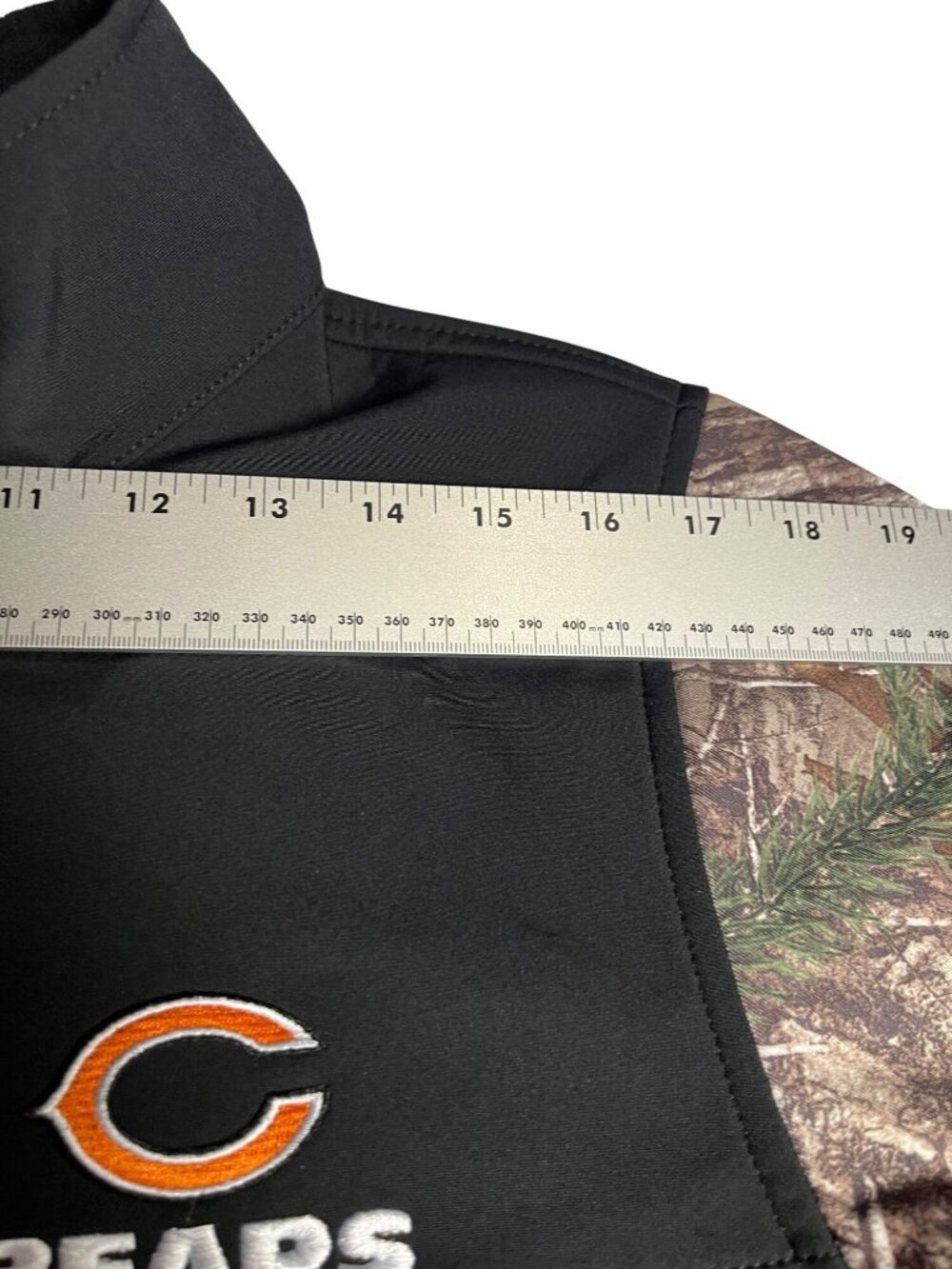 NWT- Realtree Camo Black Chicago Bears Softshell L Full-Zip Jacket fleece lined - Picture 13 of 16